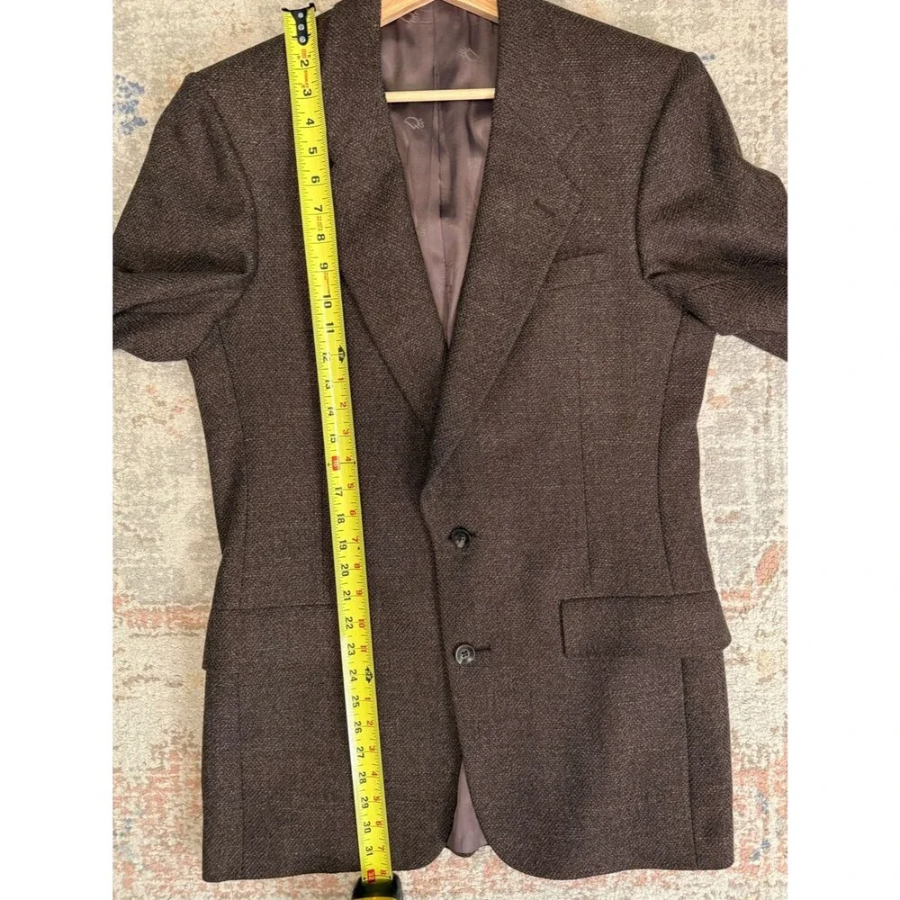 Vintage Christian Dior Monsieur Brown Tweed Blazer Sport Coat